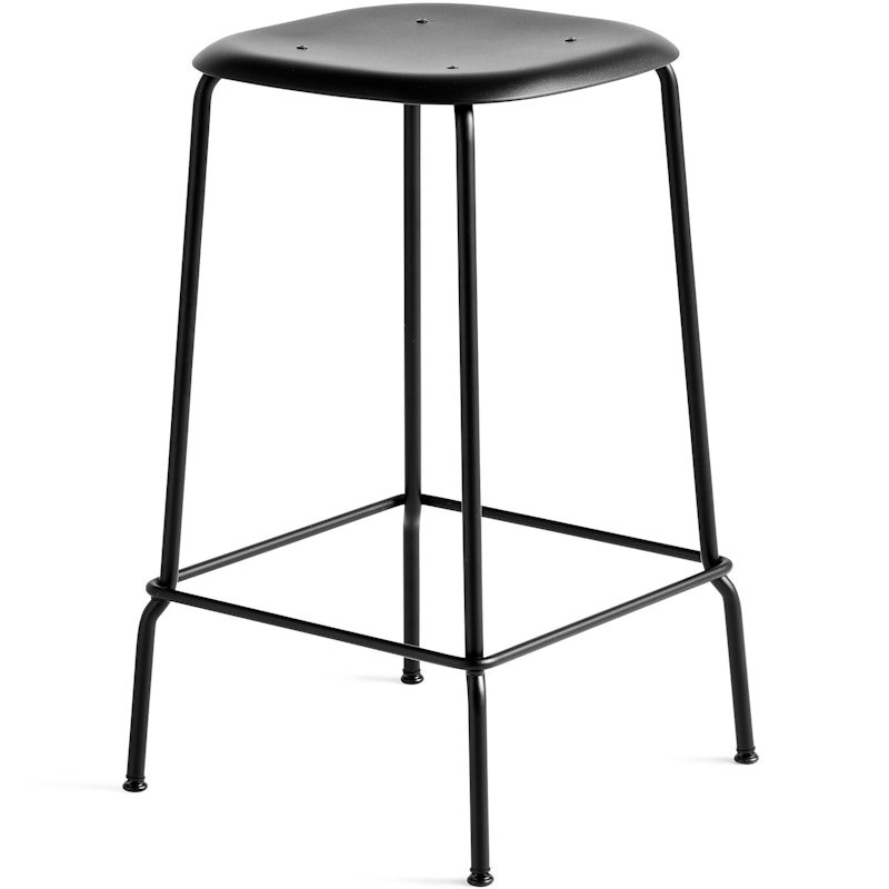 Soft Edge 85 Bar Stool Black, 65 cm