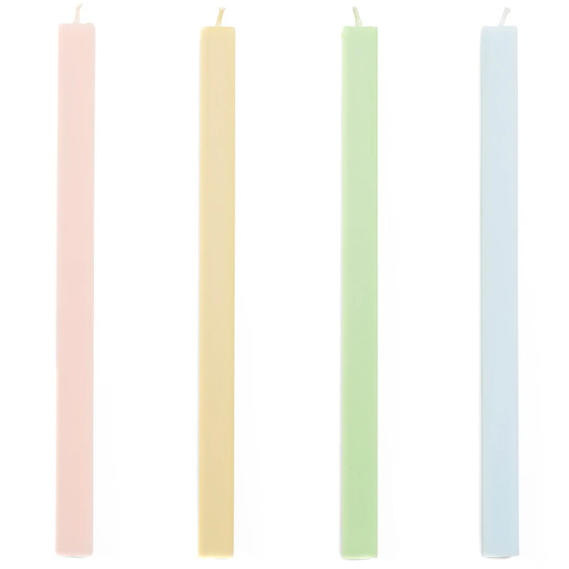 Square Candles 4-pack, Fresh