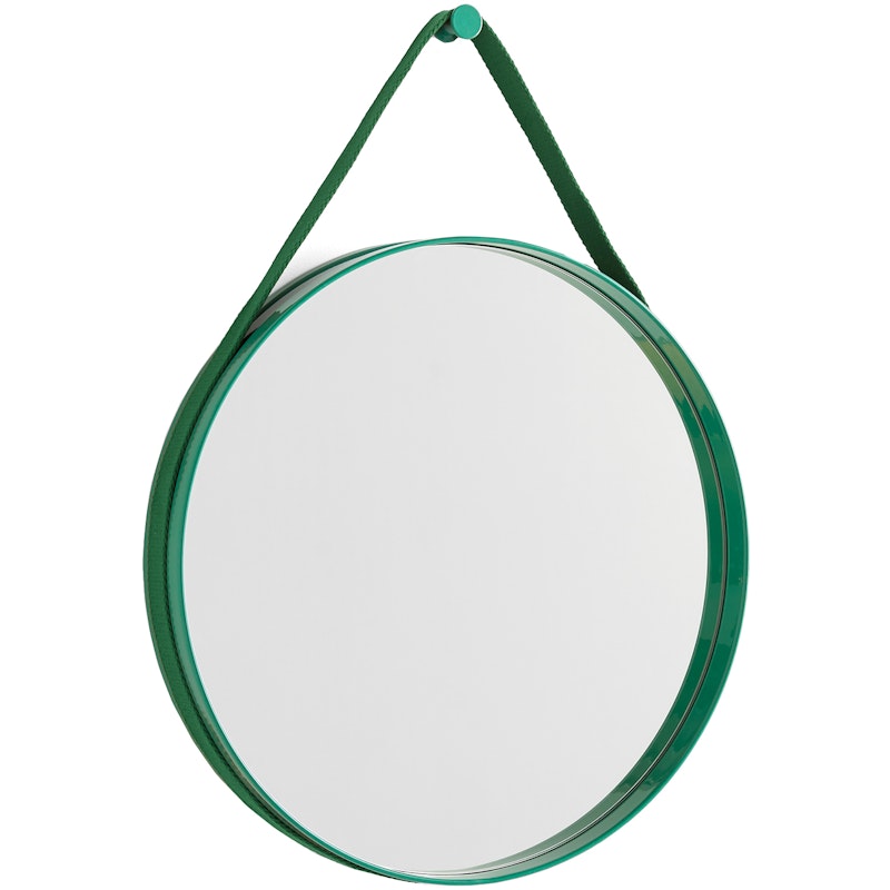 Strap Mirror No2 Ø50 cm, Green