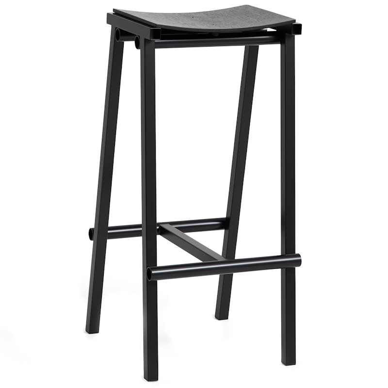 Taburete 8 Bar Stool 75 cm, Black