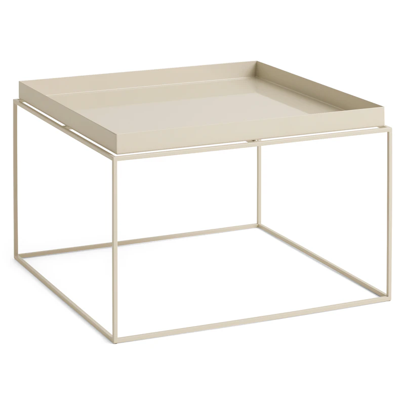 Tray Table 60x60 cm, Warm Beige