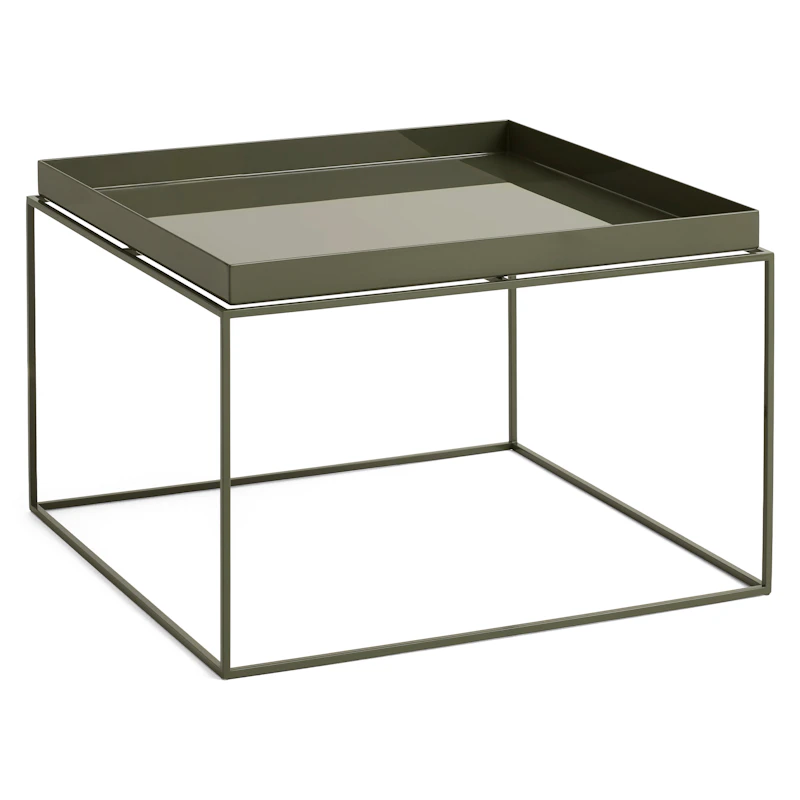 Tray Table 60x60 cm, Olive Green