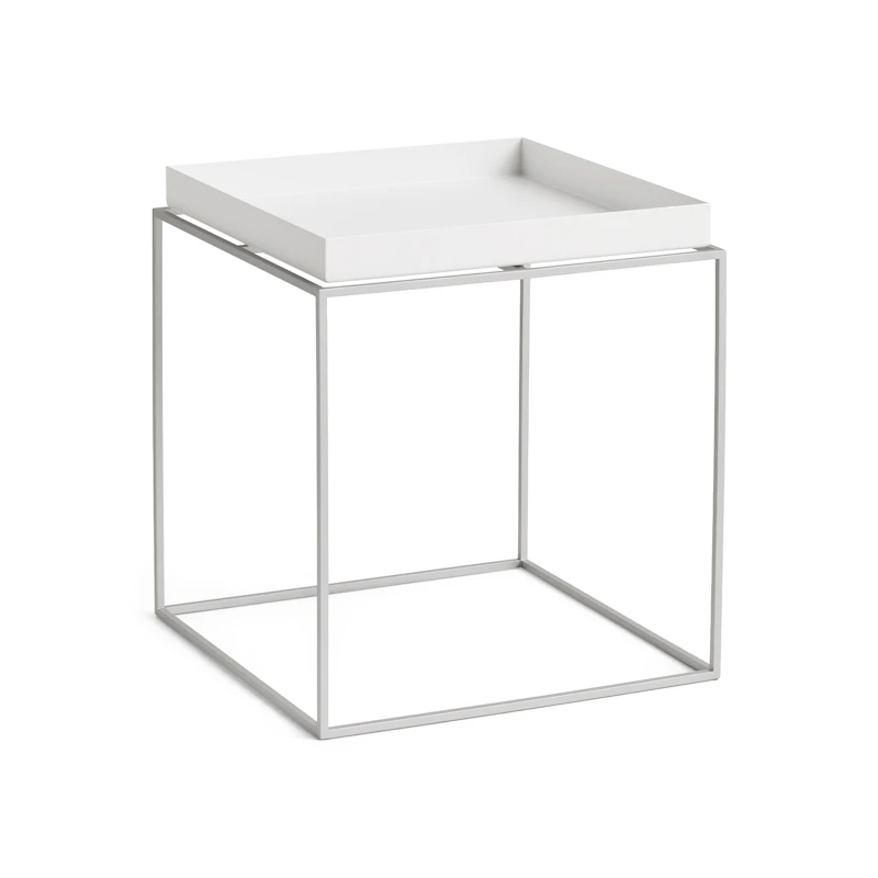 Tray Table Silicone 40x40 cm, White