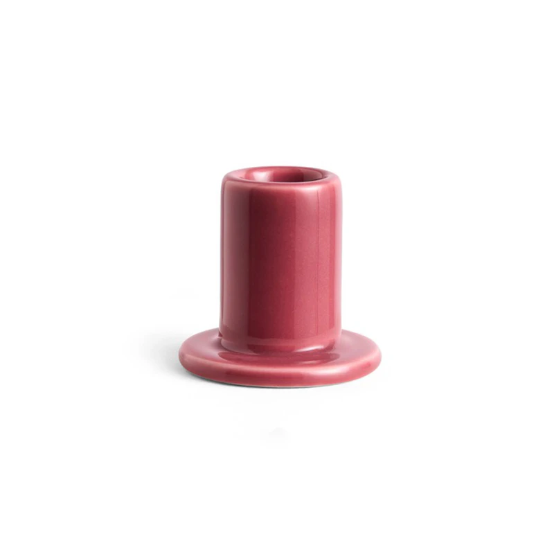 Tube Candle Holder, Berry Pink