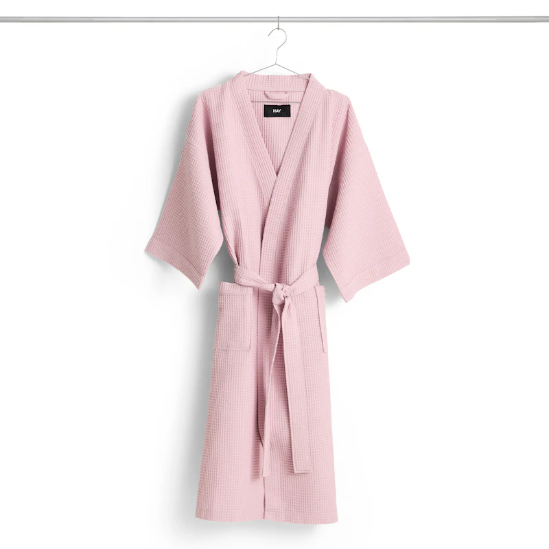 Waffle Bathrobe, Cool Pink