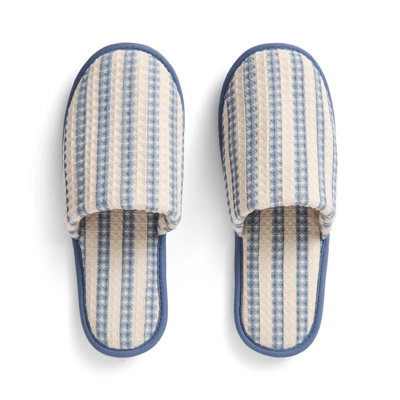Waffle Slipper, Dusty Blue