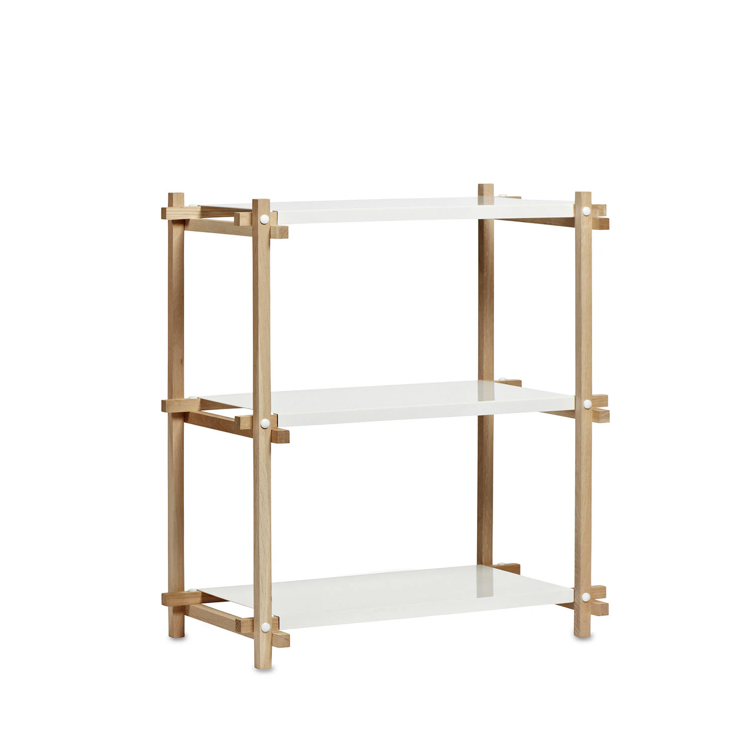 Woody Column Shelf Low, white from HAY | RoyalDesign.co.uk