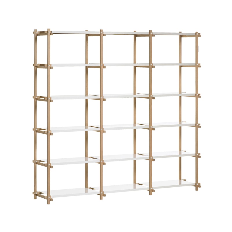 Woody Shelf High, white