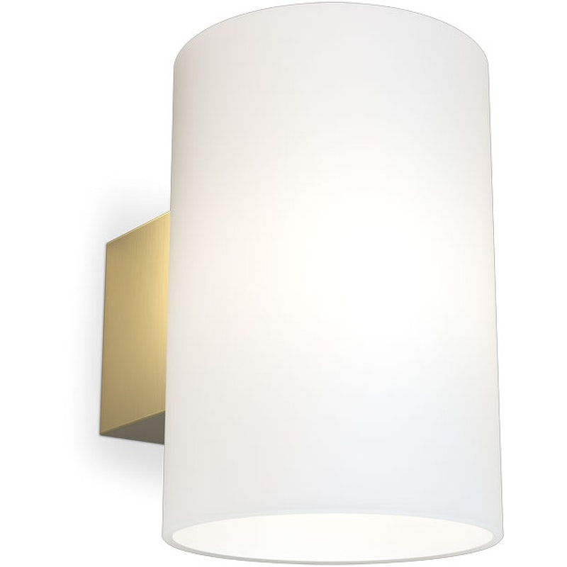Evoke Wall Lamp 180 mm, Satin Brass / Opal Glass