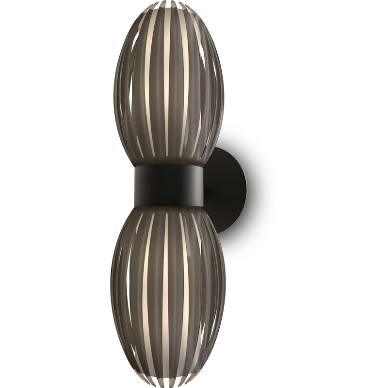 Tentacle Duo Wall Lamp, Black / Smoke