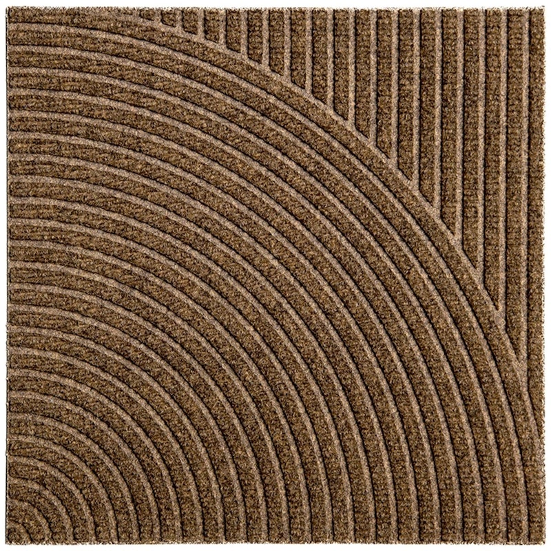 Zen Doormat 45x45 cm Vertical & Circular, Beige
