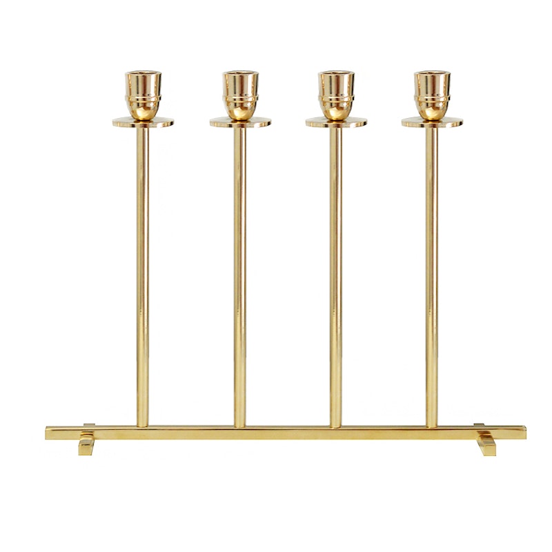 Alto Candlestick for 4 Candles, Brass