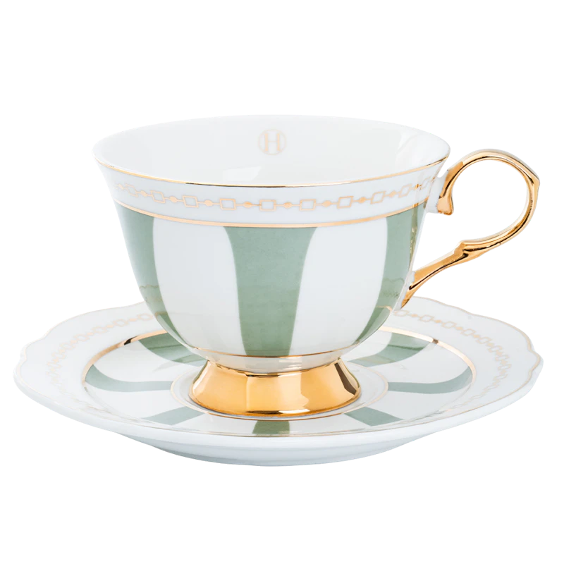 Anima Cup With Saucer, Sage