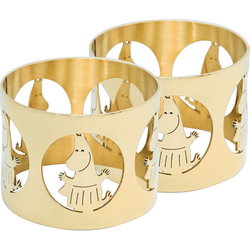 Hilke X Moomin Napkin Ring Moominmamma 2-pack, Brass