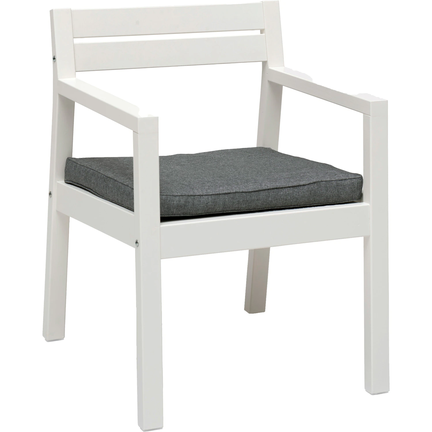 Stoltö Dining Chair, White/Grey from Hillerstorp | RoyalDesign.co.uk