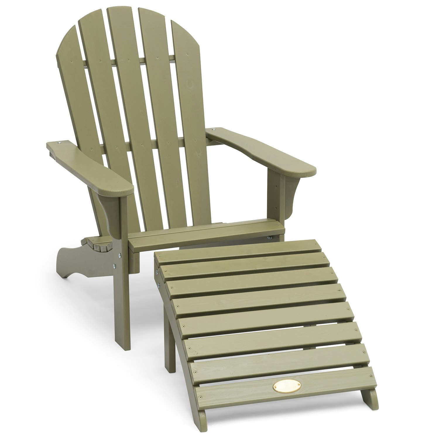 Tennessee Deckchair With Footstool Antique Green RoyalDesign