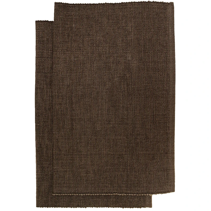 Bistro Placemat 36x47 cm 2-pack, Chocolate