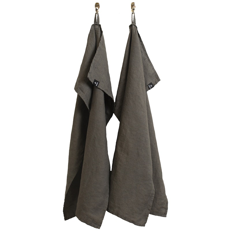 Sunshine Kitchen Towel 50x70 cm 2-pack, Charcoal