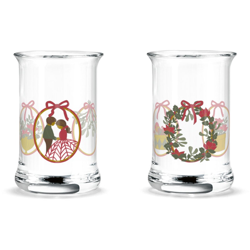 Holmegaard Christmas 2025 Candle Holder 3 cl, 2-pack