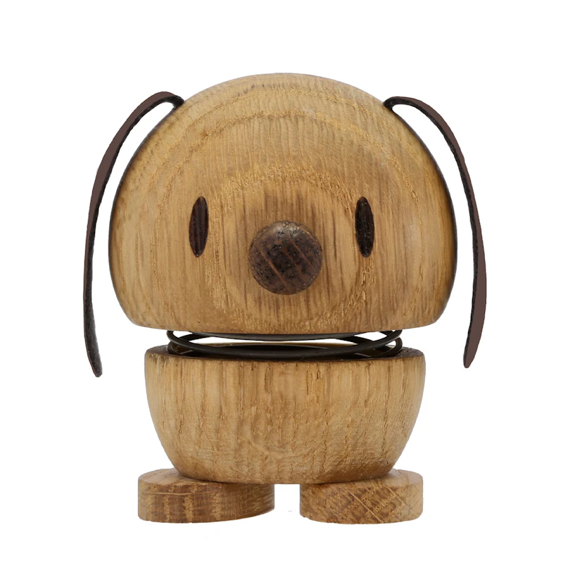 Hoptimist Dog Figure S, Oak
