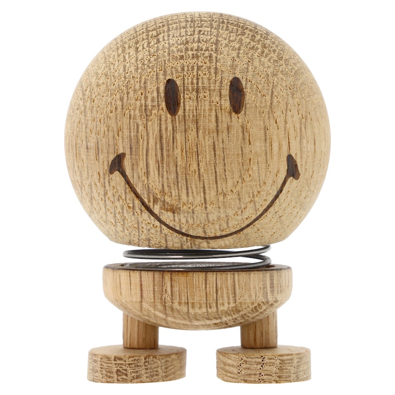 Hoptimist Smiley Figure S, Natural Oak