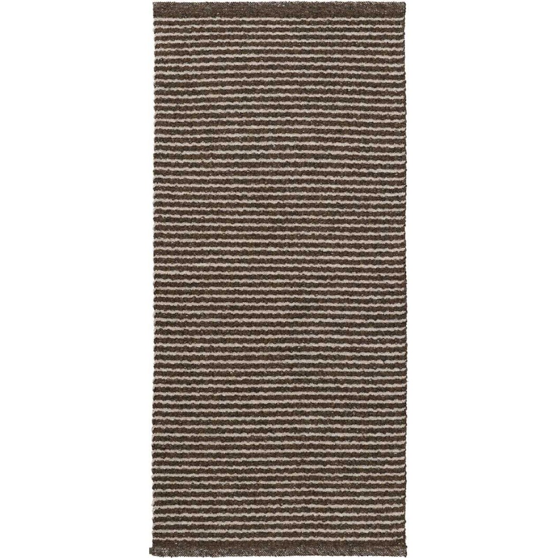 Cotton Vera Rug 70x200 cm, Dark Brown