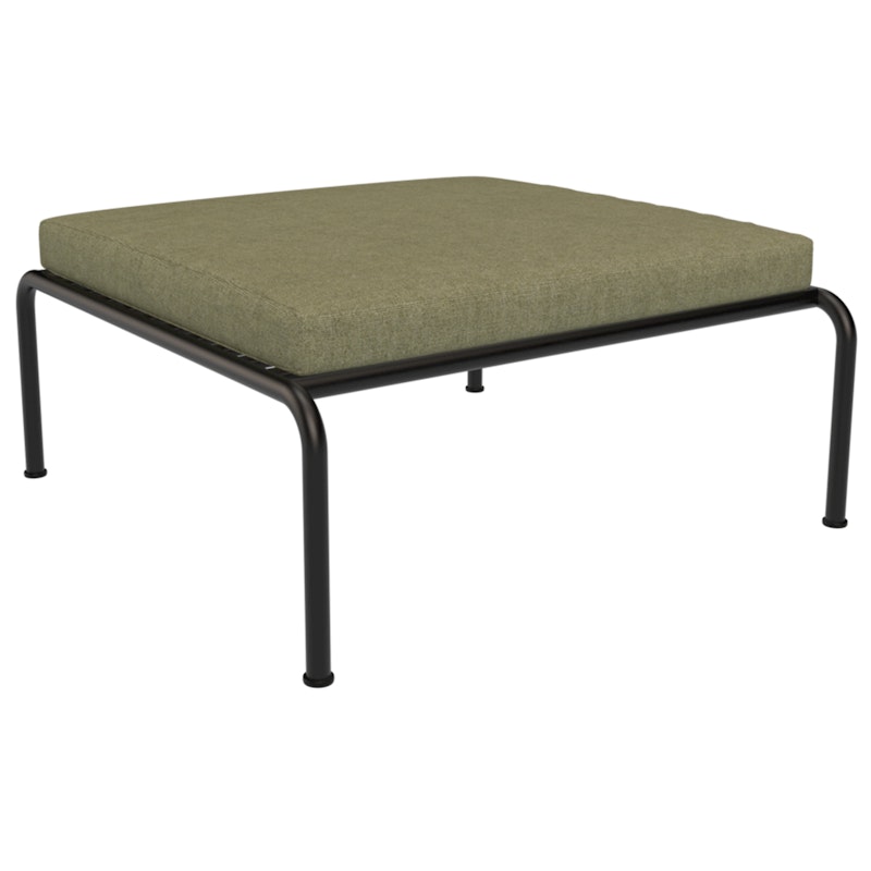 Avon Footstool, Leaf / Black