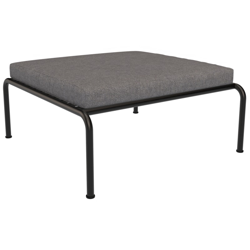 Avon Footstool, Slate / Black