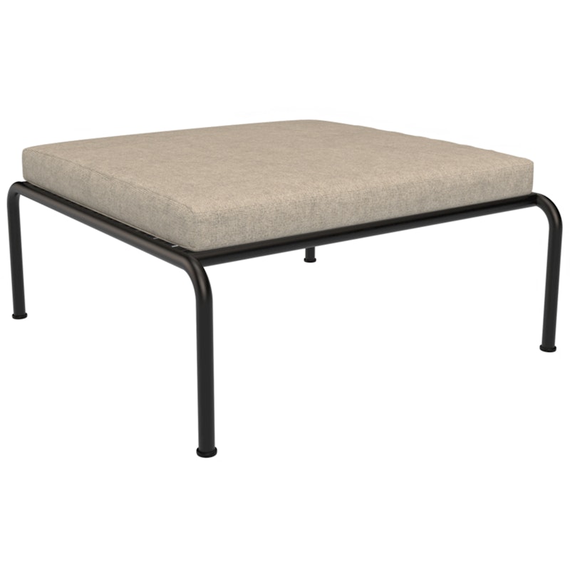 Avon Footstool, Papyrus / Black