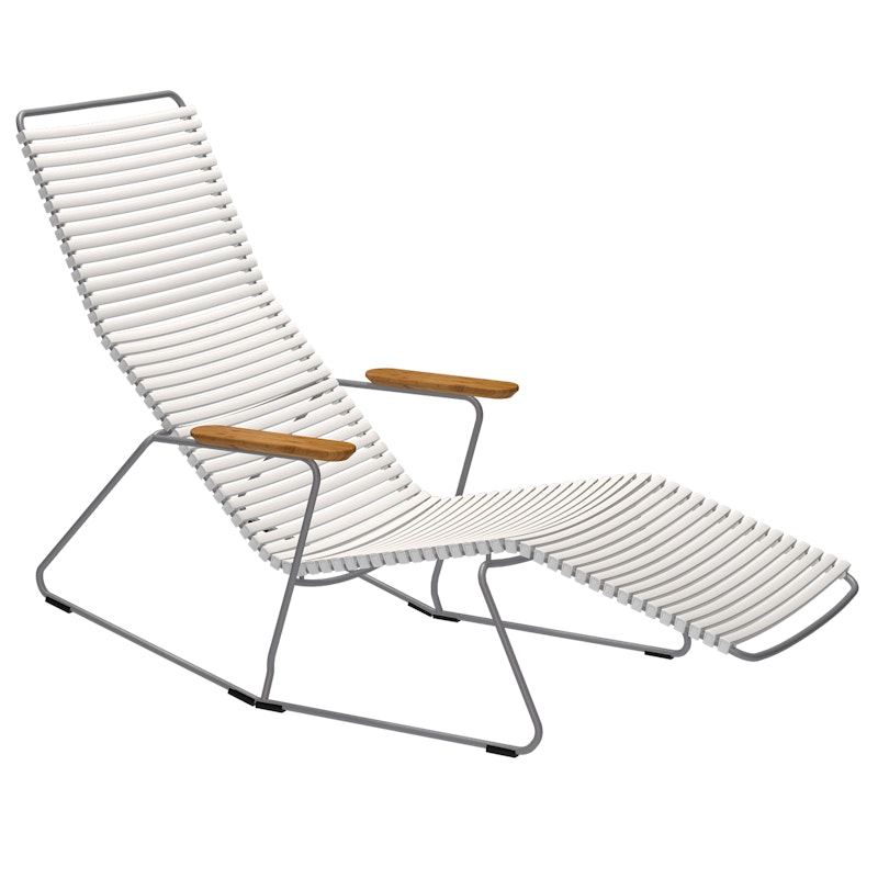 Click Sunrocker Sunbed, Muted White