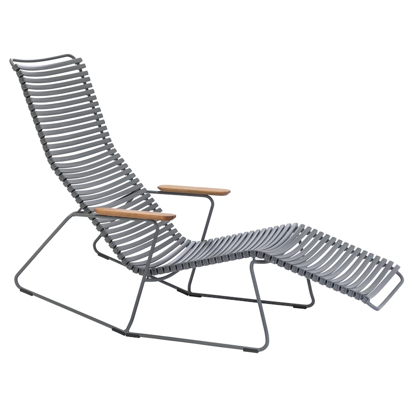 Click Sunrocker Sunbed, Dark Grey