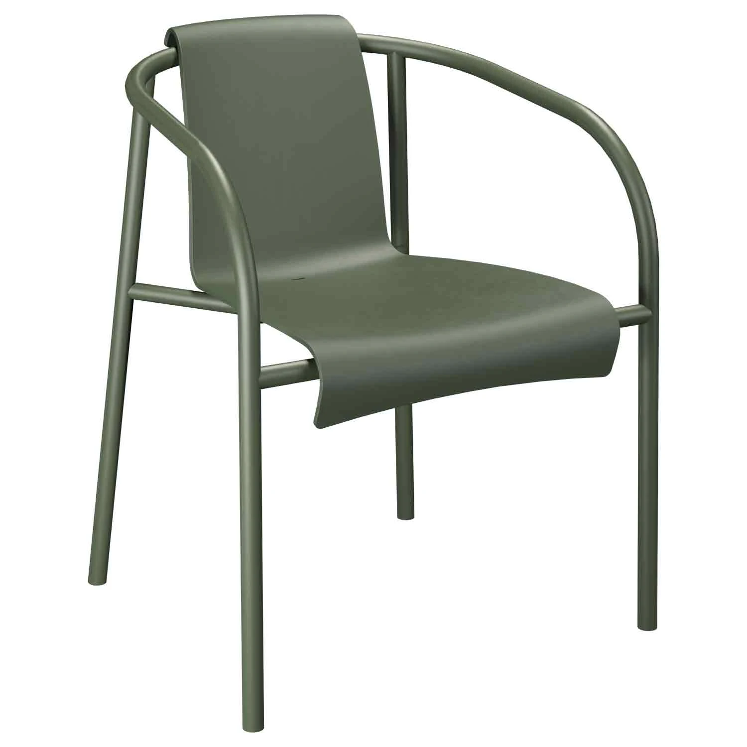 NAMI Chair With Armrest, Olive Green from Houe | RoyalDesign.co.uk