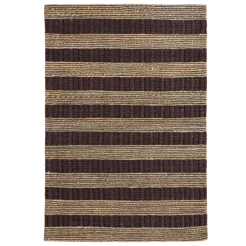 Block Rug 85x130 cm, Brown/Nature