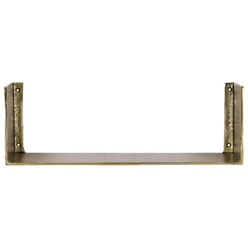 Boxie Wall Shelf, Brass