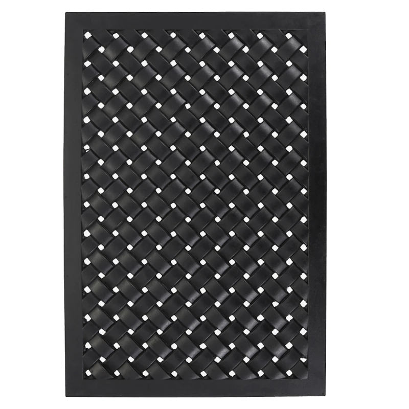 Braid Door Mat 60x90, Black