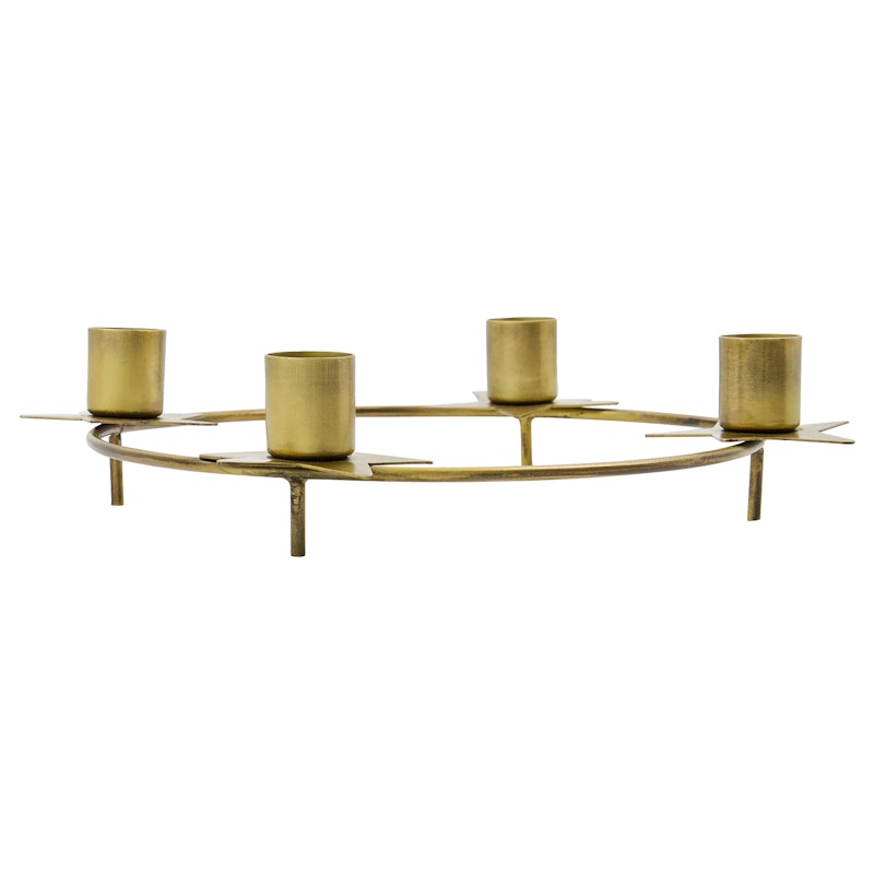 Stage Candle Holder Ø25 cm, Antique Brass