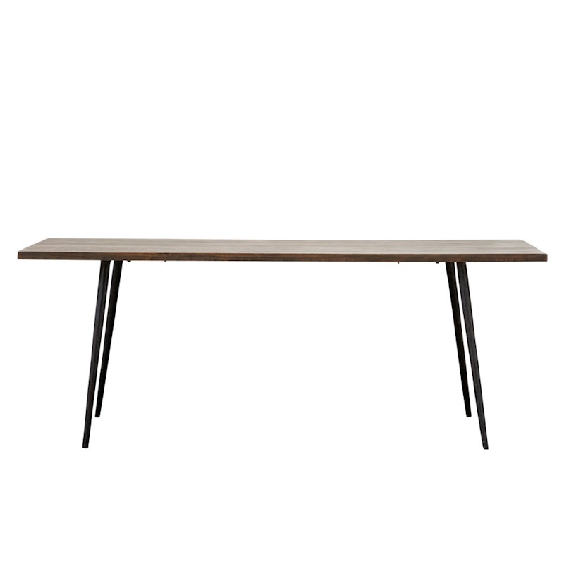 Club Dining Table 80x200 cm, Black Stained