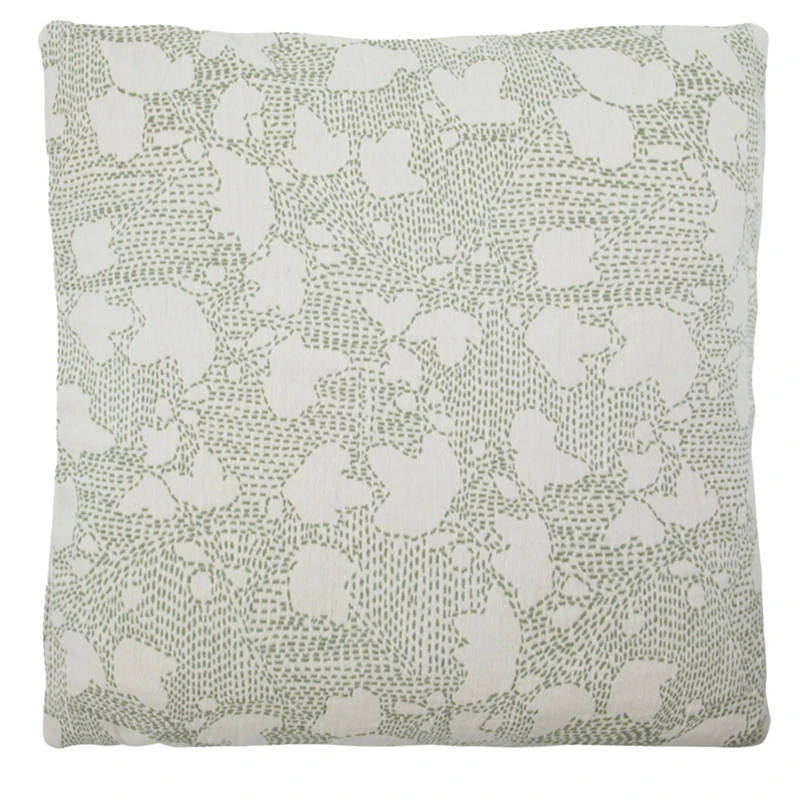 Mori Cushion Cover Off-white / Khaki, 50x50 cm
