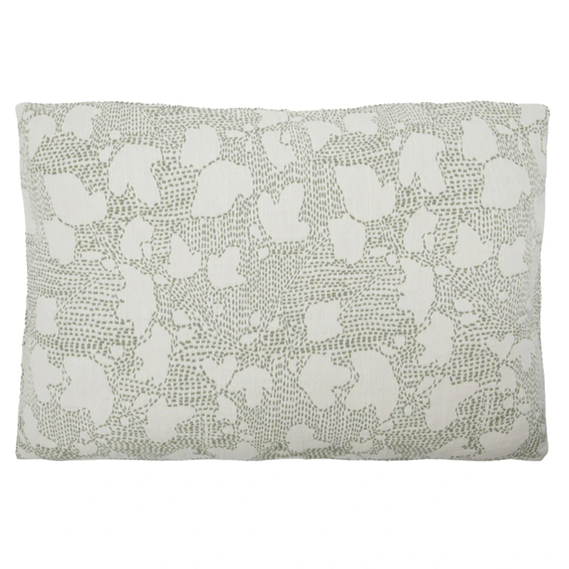 Mori Cushion Cover Off-white / Khaki, 40x60 cm