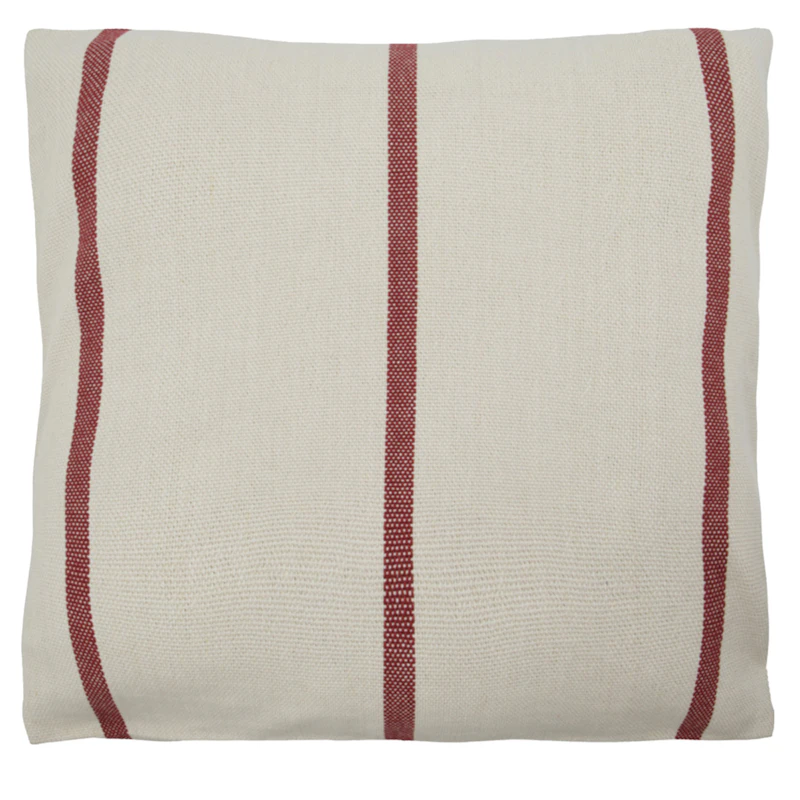 Nula Cushion Cover 50x50 cm, Dark Red / Off-white