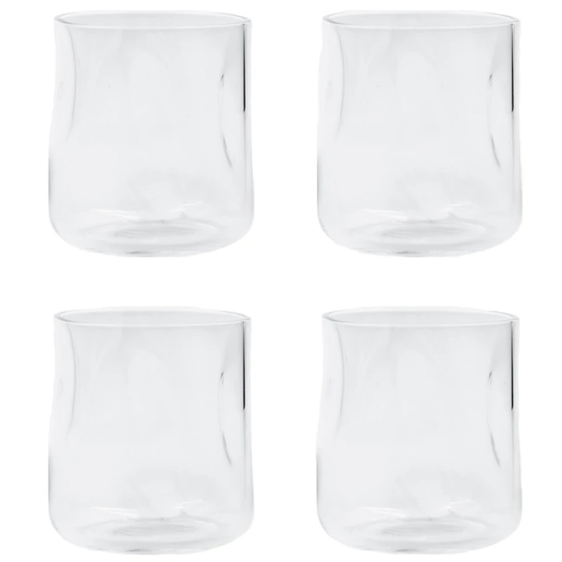 Sand Drinking Glass 4-pack, Clear