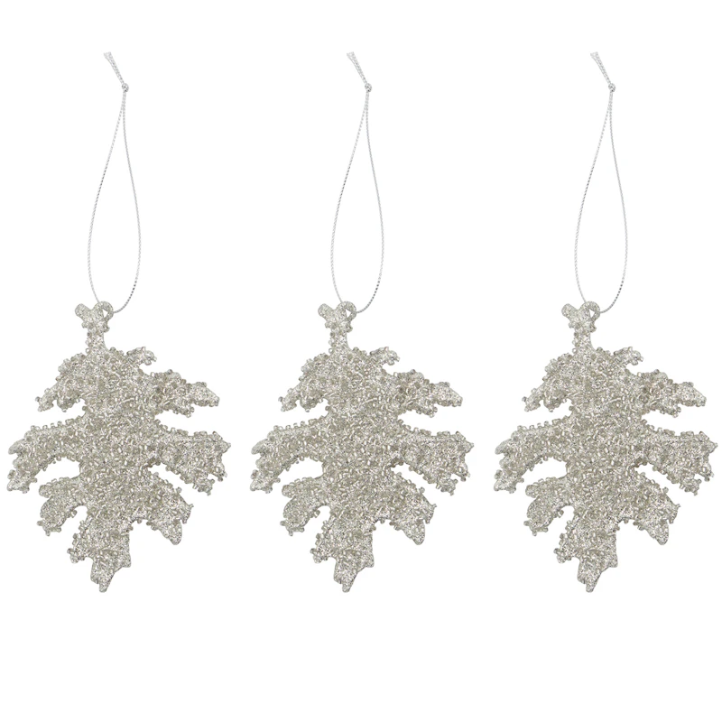 Gliz Christmas Decoration 3-pack, Silver