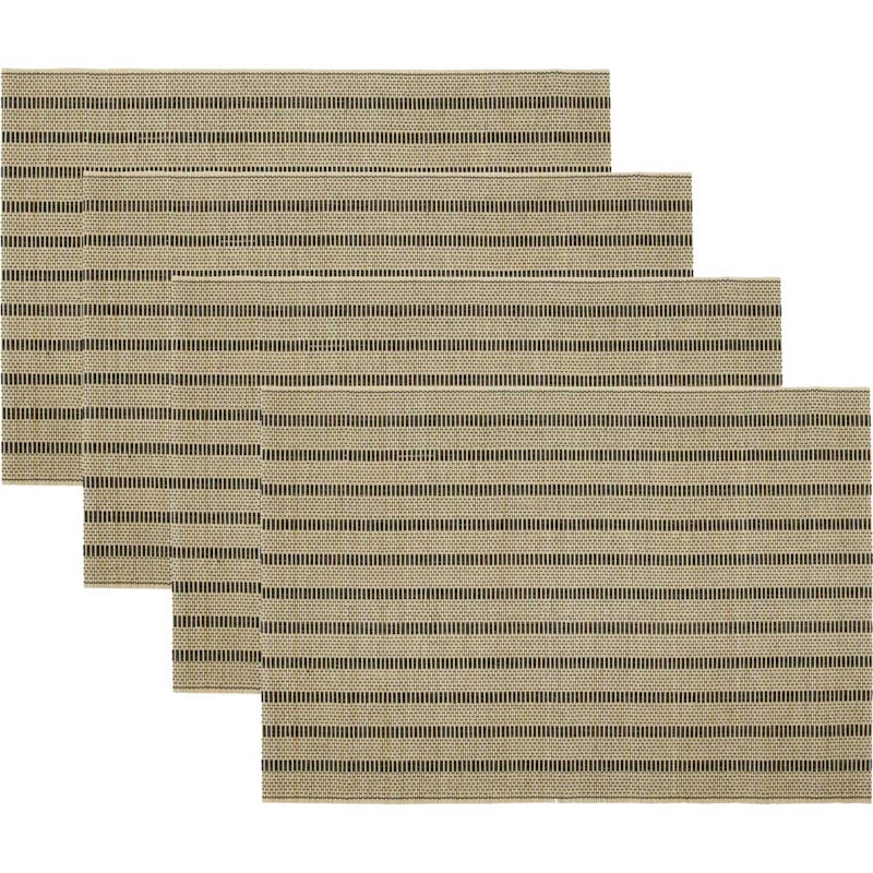 HDFica Placemat 4-pack, Black / Nature