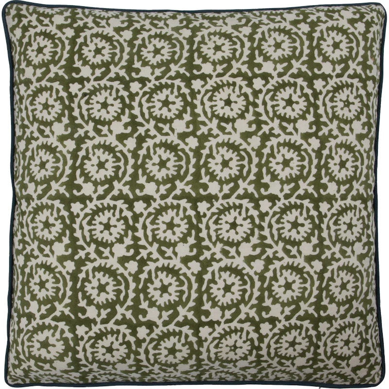 HDFlow Cushion Cover 50x50 cm, Dark Green / Off-white