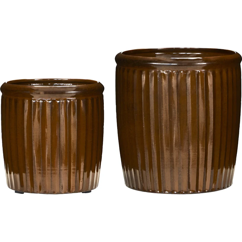 HDGroove Planter Brown 2-pack