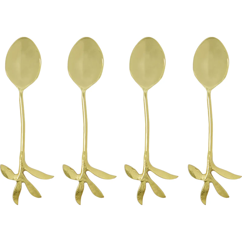 HDServe Spoon 4-pack, Antique Gold