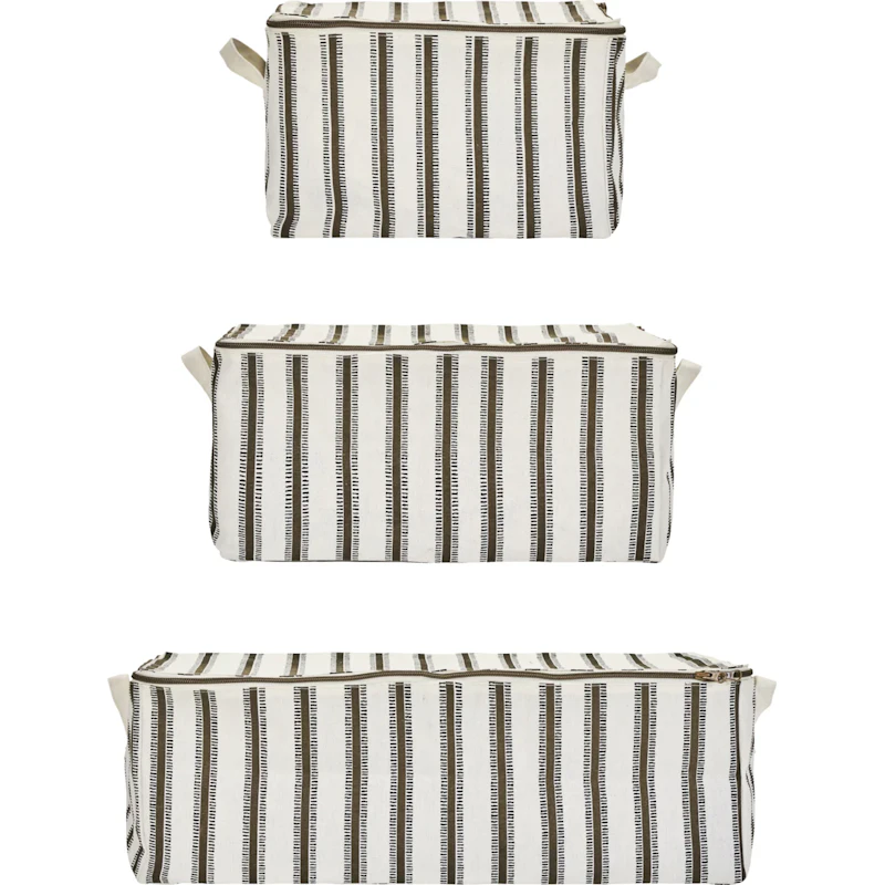 HDVibes Storage Basket Light Brown, 3-pack