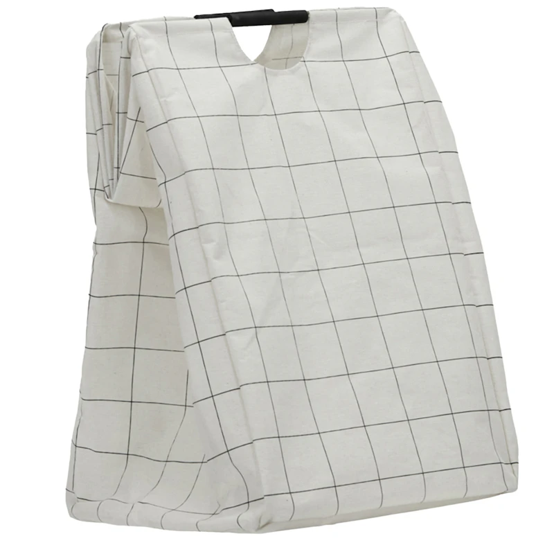 Squares Laundry Bag 40x60 cm, White