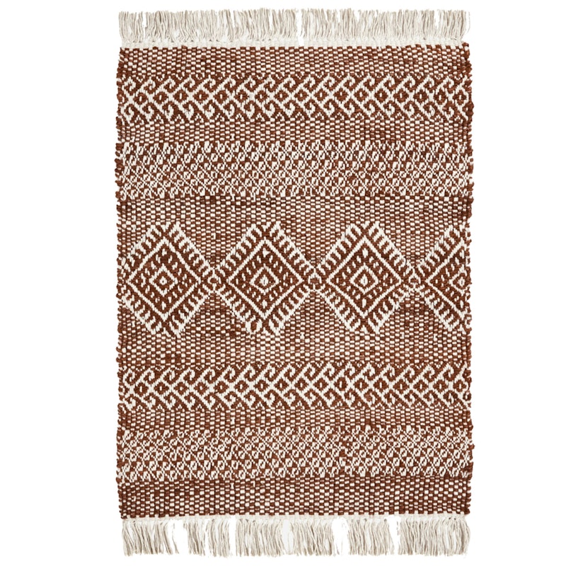 Ethnic Rug 60x90 cm, Brown/Nature
