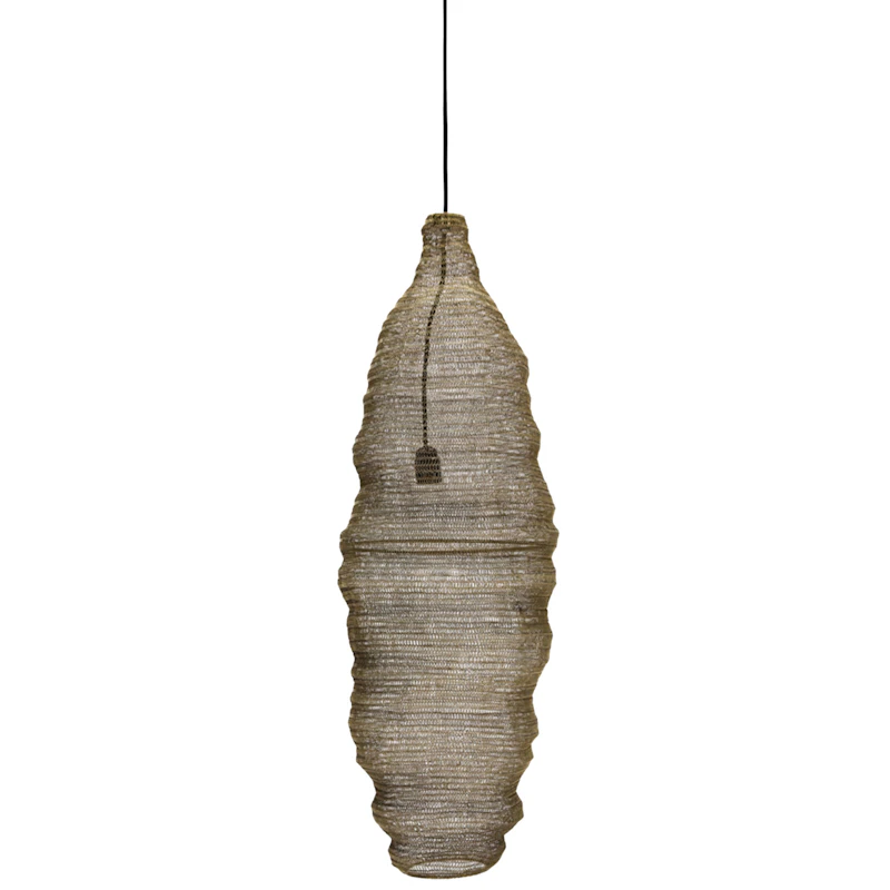 Mesh Lamp, Antique Silver